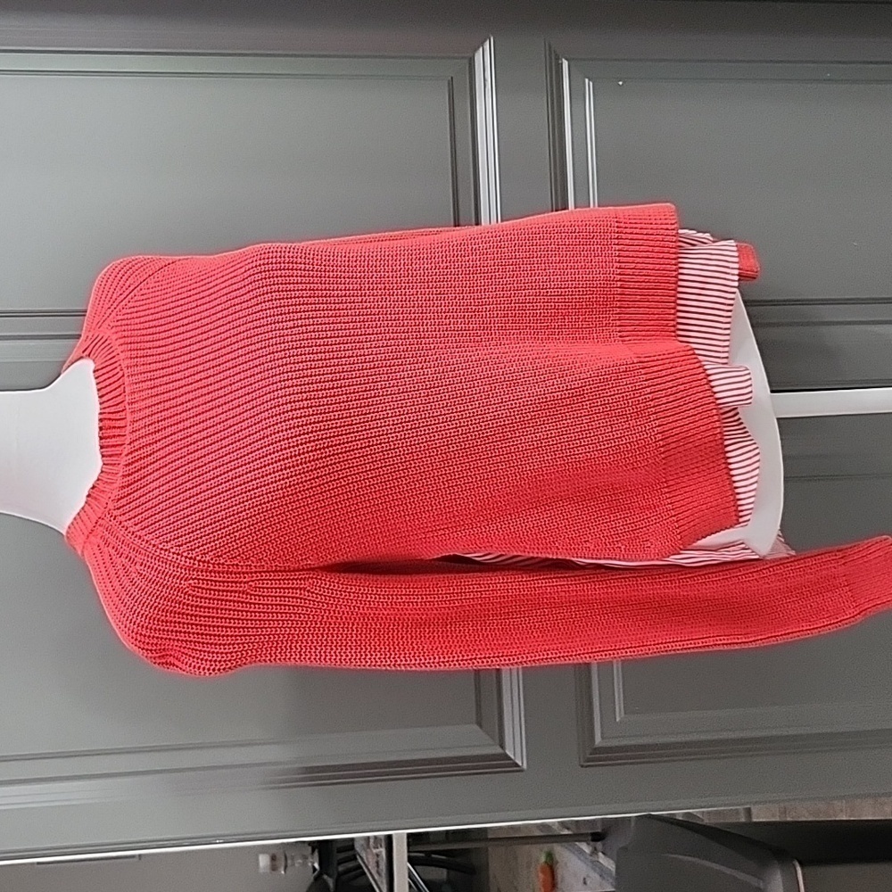 Lauren Ralph Lauren Sweater Size PXS Mock Stripe lining Nautical